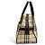 Sac Duffle en cuir BURBERRY Vintage Nova Check Marron Beige - vue 3