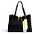 Marni Trancaloo Leder-Tote-Bag mit Logo-Hardware Schwarz