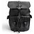 Coach Hudson Logo Leather Patch Backpack Black