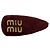 Miu Miu Leder-Haarklammer-Set Pink Bordeaux - Ansicht 6