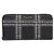 Cartera larga de cuero con cremallera redondeada Miu Miu Castaño Negro Beige