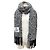 Marni langer Stola aus Alpaka-Bouclé-Gewebe mit Logo-Patch Schwarz Weiß - Ansicht 2