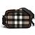 Borsa a tracolla in pelle Burberry Paddy Check Marrone