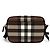 Borsa a tracolla in pelle Burberry Paddy Check Marrone - vista 3