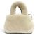 Miu Miu 2-Way Handtasche aus Schafsfell mit Logo-Plakette Weiß - Ansicht 4