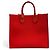 Borsa Tote Dolce & Gabbana in pelle rossa e tela Rosso - vista 3