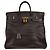 Hermès Hermes HAC Birkin Brown Ardennes con Gold Hardware 45 Marrone