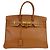 Hermès Hermes Birkin Brown Courchevel con Gold Hardware 35 Marrone