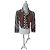Emilio Pucci Vintage Samt Crop Blazer Braun Weiß Blau Orange
