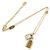 Collar de metal Nanogram Louis Vuitton Plata Dorado - vista 2
