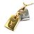 Collar de metal Nanogram Louis Vuitton Plata Dorado - vista 4