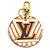 Louis Vuitton Portachiavi Charm Portefeuille Illustré Nero Bianco Arancione
