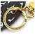 Louis Vuitton Portachiavi Charm Portefeuille Illustré Nero Bianco Arancione - vista 7