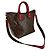 Borsa a tracolla Louis Vuitton Monogram Tournelle PM Marrone Rosso Monogramma - vista 10