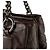 Bolsa de mão Chanel em couro marrom - vista 6
