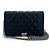 Chanel Boy Wallet on Chain Quilted Caviar Mini Blu navy