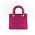 Christian Dior Lady Dior Cannage Quilt Lambskin Medium Rosa - vista 2
