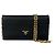 Prada Saffiano Small Wallet on Chain Schwarz
