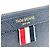 Porte-documents zippé Thom Browne en cuir avec appliqué Bleu Marine - vue 6