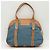 Borsa Boston Loewe Anagram in Beige e Blu - vista 3
