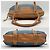 Borsa Boston Loewe Anagram in Beige e Blu - vista 6