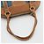 Borsa Boston Loewe Anagram in Beige e Blu - vista 7