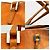 Fendi Zucchino Mini Tote Bag Orange - Ansicht 7