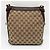 Borsa a tracolla Gucci GG Canvas Beige Marrone scuro - vista 3