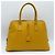 Saco Tote Prada em couro amarelo - vista 3