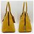 Saco Tote Prada em couro amarelo - vista 5