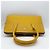 Saco Tote Prada em couro amarelo - vista 6