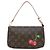Louis Vuitton Monogram Cherry Pochette Accessoires Castaño