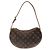 Louis Vuitton Monogram Pochette Croissant Schultertasche Braun