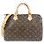 Borsa Boston Louis Vuitton Monogram Speedy Bandoulière Marrone