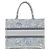 Christian Dior Book Tote Medium Handtasche Blau - Ansicht 2
