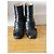 Botines Gucci GG Marmont de piel negra con flecos Negro - vista 18