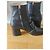 Botines Gucci GG Marmont de piel negra con flecos Negro - vista 2