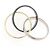 Anello Cartier Trinity Oro Bianco Oro Giallo e Ceramica D'oro - vista 3