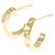 Orecchini Mini Love a mezzo cerchio Cartier D'oro - vista 2