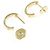 Orecchini Mini Love a mezzo cerchio Cartier D'oro - vista 3