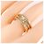 Bulgari Bvlgari B.zero1 Ring mit 3 Bändern in Roségold Golden - Ansicht 3