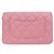 Catena per portafoglio Chanel AP3479 in pelle di vitello martellata rosa - vista 2