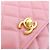 Catena per portafoglio Chanel AP3479 in pelle di vitello martellata rosa - vista 4