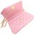 Catena per portafoglio Chanel AP3479 in pelle di vitello martellata rosa - vista 6