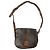 Céline Macadam Shoulder Bag in Dark Brown Coated Canvas