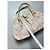 Céline Celine Arc de Triomphe Monogramm Handtasche - Rosa Canvas Pink Beige - Ansicht 14