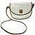 Céline Triomphe Bolsa de ombro em couro branco Marrom