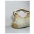 Céline Triomphe Handtasche aus Canvas und Leder weiß/gelb - Ansicht 4