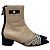 Stivaletti Chanel CC con punta e perle Sz.38.5 usati - vista 2