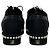 Sneakers platform Chanel 2017 in pelle nera e perle Sz.41 usate - vista 6